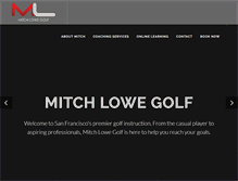 Tablet Screenshot of mitchlowegolf.com